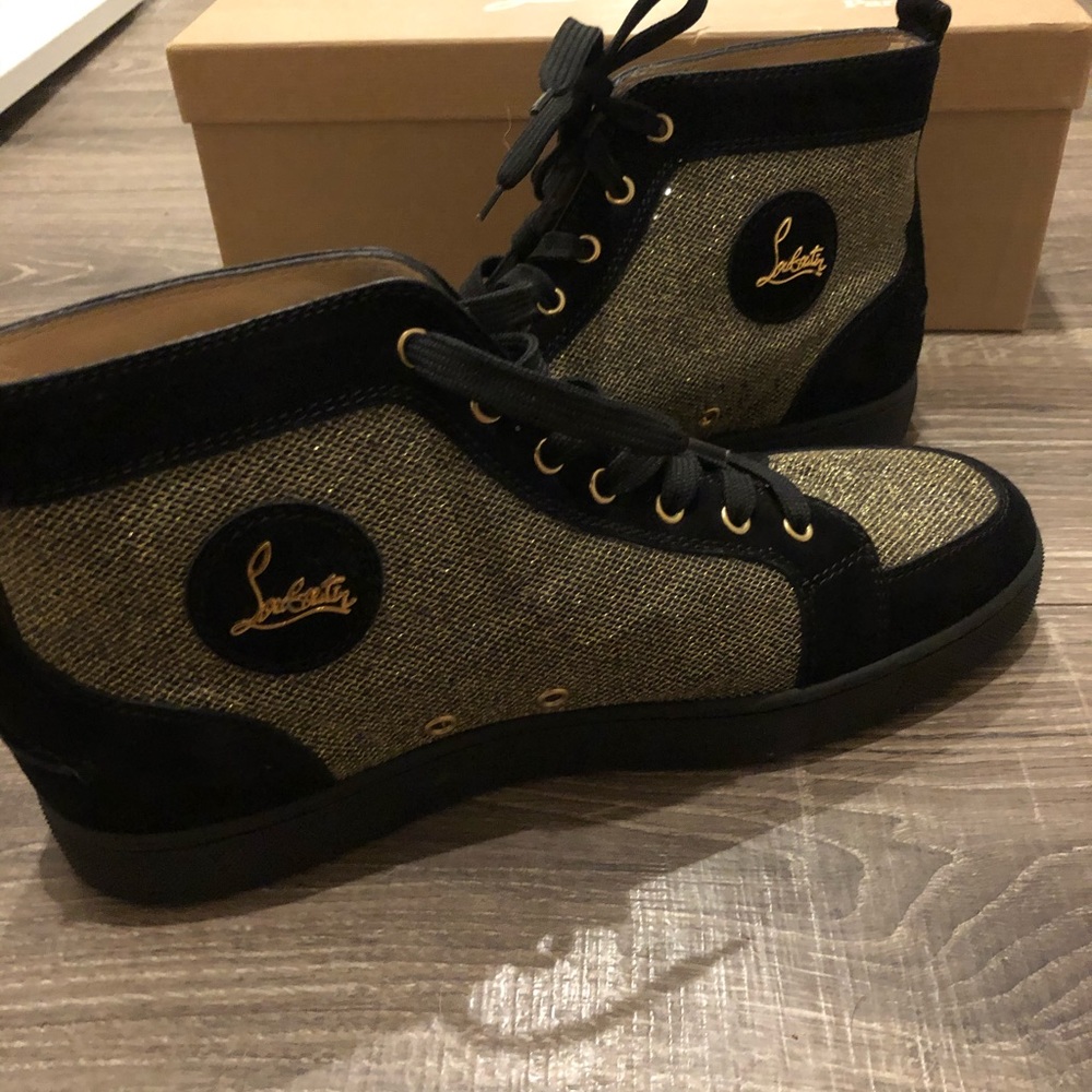 Christian Louboutin glitter sneakers